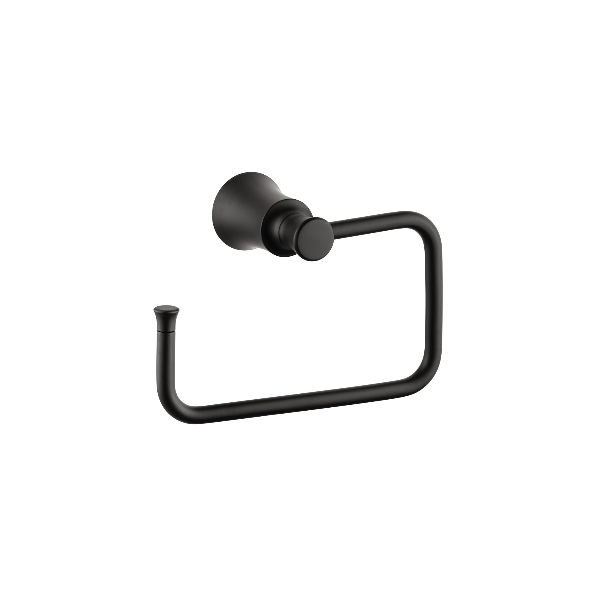 Photo 1 of hansgrohe 4786670 Joleena Towel Ring in Matte Black, 8.3-Inches Wide