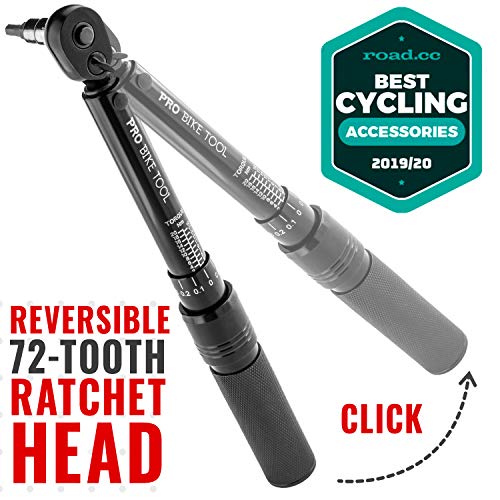 PRO BIKE TOOL 1/4 Inch Drive Click Bike Torque Wrench Set 2 to 20 Nm Bicycle Torque Wrench