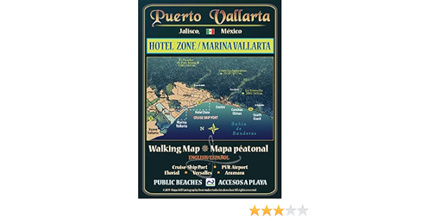Puerto Vallarta Walking Map Hotel Zone Marina Vallarta Jeffrey F Obser Amazon Com Books