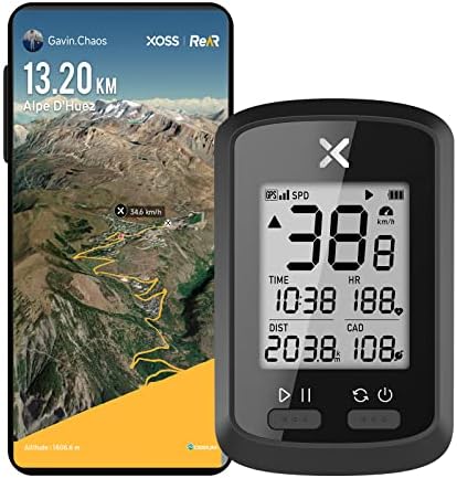 GPS Bike Computer Wireless - Cycling Speedometer With Large Display For Professional Ride Analysis