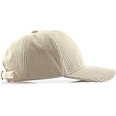 Corduroy Hat Low Profile Solid Color Baseball Caps Sun Hat Adjustable for Men and Women