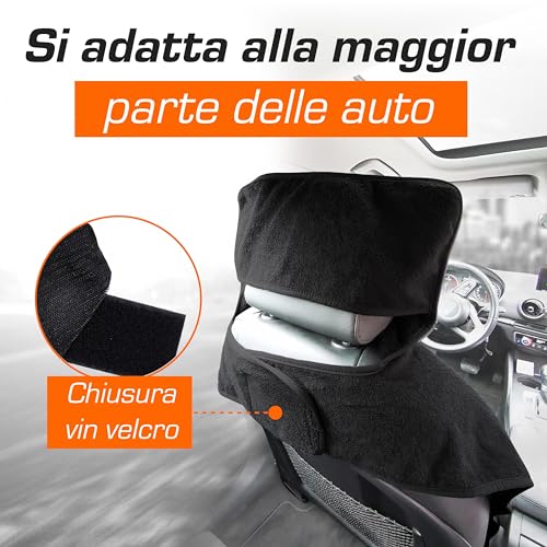 Upgrade4cars Universal Car Front Seat Cover Cotton | Single Driver's Seat Protector Anti-Sweat Washable | Breathable Seat Covers for Summer