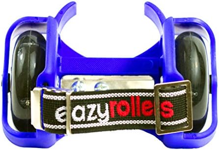 Eazyrollers, Adjustable Heel skates with LED Lighted Wheels (blue)