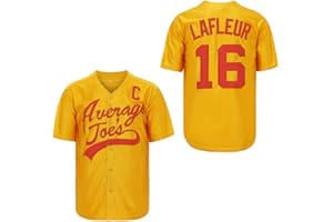 THE GROSS SISTERS Men's #16 Peter Lafleur Average Joes Dodgeball Jersey Dodgeball Hip Hop Movie Baseball Jerseys