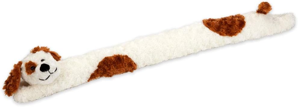 Draft Stoppers - Bits and Pieces - Plush Doggie Door Draft Stopper - Door and Windrow Breeze Guard - Keep Heat in and Cold Out
