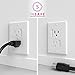 Upgraded Self Closing Eliectrical Outlet Covers | Child Proof Safety Universal Wall Socket Plate | Automatic Sliding Cap Cover Standard Wall Outlet Covers (12 Pack)