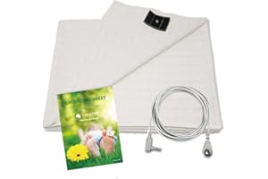 TAYTE Grounding Sheet with Grounding Cord,Made with Premium Cotton and Pure Silver Fiber, Fabric,Achieve Healthy Sleep(52x27inch)