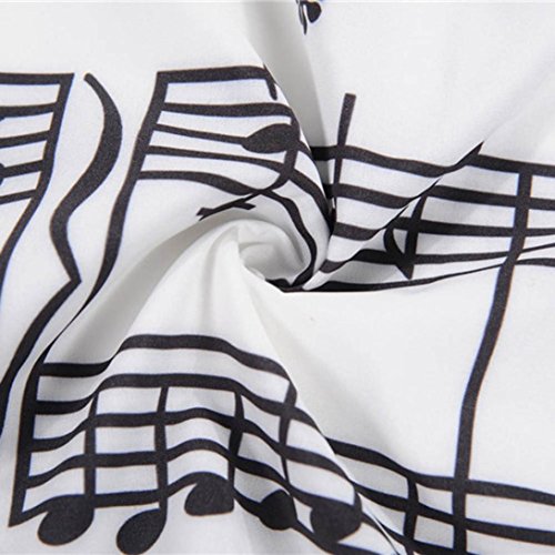 Vintage Dress, AgrinTol Women Printing Bodycon Sleeveless Casual Evening Party Dress (S, White3)