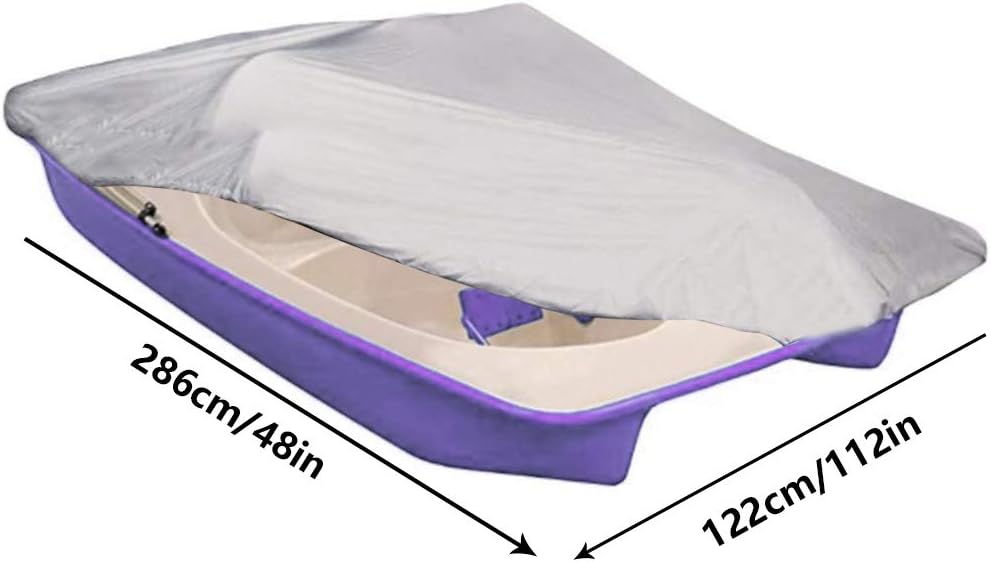 Pedal Boat Cover 286x122cm, Oxford Fabric Waterproof Pedal