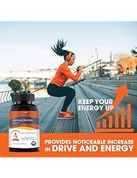 Ashwagandha Organic Capsules 1950mg with Black Pepper - Ashwagandha Extract Root - Stress Relief -...
