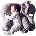 KidsTime Children's Elephant Shape Soft Plush Stuff Dolls Soft Plush Toys (Gray)