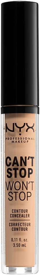 NYX Can’t Stop Won’t Stop Contour Concealer Natural 24HR Matte Vegan view 5