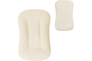 THE KENKYO Baby Lounger Cover for Snuggle Me Lounger, 2-in-1 Reversible Newborn Lounger Cover, Organic Muslin Baby Nest Cover, Minky Dot Infant Floor Seat Cover, Removable Slipcover for Boys Girls