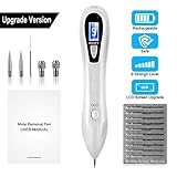 UPGRADE Removal Pen Remover Tool Adjustable 9-Levels USB Rechargeable Spot Eraser Pro Pen Home Use (White)
