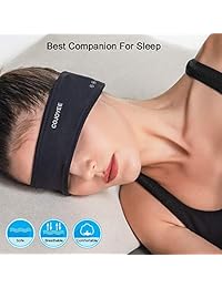Blutooth Diadema Auriculares Auriculares de Sueño Inalámbrico Deportes Yoga correa de Sueño, Gris oscuro