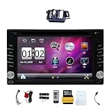 Upgarde Version with Camera ! 6.2" Double 2 DIN Car DVD CD Video Player Bluetooth GPS Navigation Digital Touch Screen Car Stereo Radio Car PC 800MHZ CPU !!!