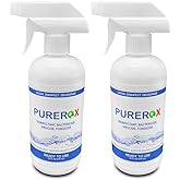 PUREROX disinfectant (16oz, 2pk) Eliminate 99.9999% MRSA, Norovirus, Viruses, Fungus, Bacteria. Hospital Grade. Safe for Use Anywhere. No residue. Suitable for All Surfaces.