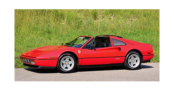 Amazon Com Driver Motorsports Ferrari 308 Gts Red Left Side Hd Poster Classic Super Car 48 X 24 Inch Print Posters Prints