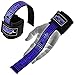 Weight Lifting Bar Straps With Wrist Support Wraps In Various Colours (Black/Blue)