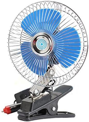 Portable Auto Vehicle Car Fan Cooling With Clip Ideal For Cars, Trucks, Buses, Off Road Equipment, Boats And Other Recreational Vehicles.