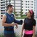 Fitletic Triple Pocket Running & Fitness Waist Belt for Men and Women. Phone Holder Pouch, Storage for Snacks, Keys, ID. Size Small, Medium, Large