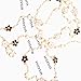 Womens Chic Statement Multilayer Imitation Pearl Strand Long Rose Camellia Charm Necklace