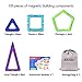 AILUKI Magnetic Blocks, 109 PCS Magnetic Building Blocks Set Strong Magnetic Stacking Blocks for Children Educational and Creative Imagination Development,All Blocks are Magnetic,No Plastic Tiles