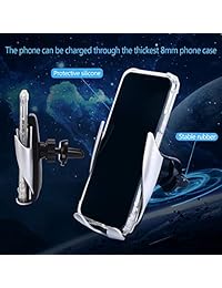 LONOSUN Wireless Car Charger, Wireless Car Charger Phone Holder Car Vent Mount Gravity Sensor 360°Rotating Compatible with Galaxy s9 s9+ s8 s8+ S7 s6, Compatible for iPhone 8 8+ X XS XS Max XR
