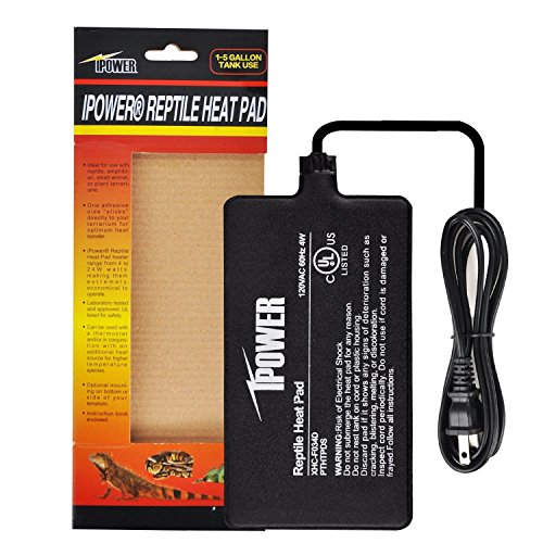 iPower 4 by 7inch Under Tank Heat Mat Reptile Heating pad with Digital