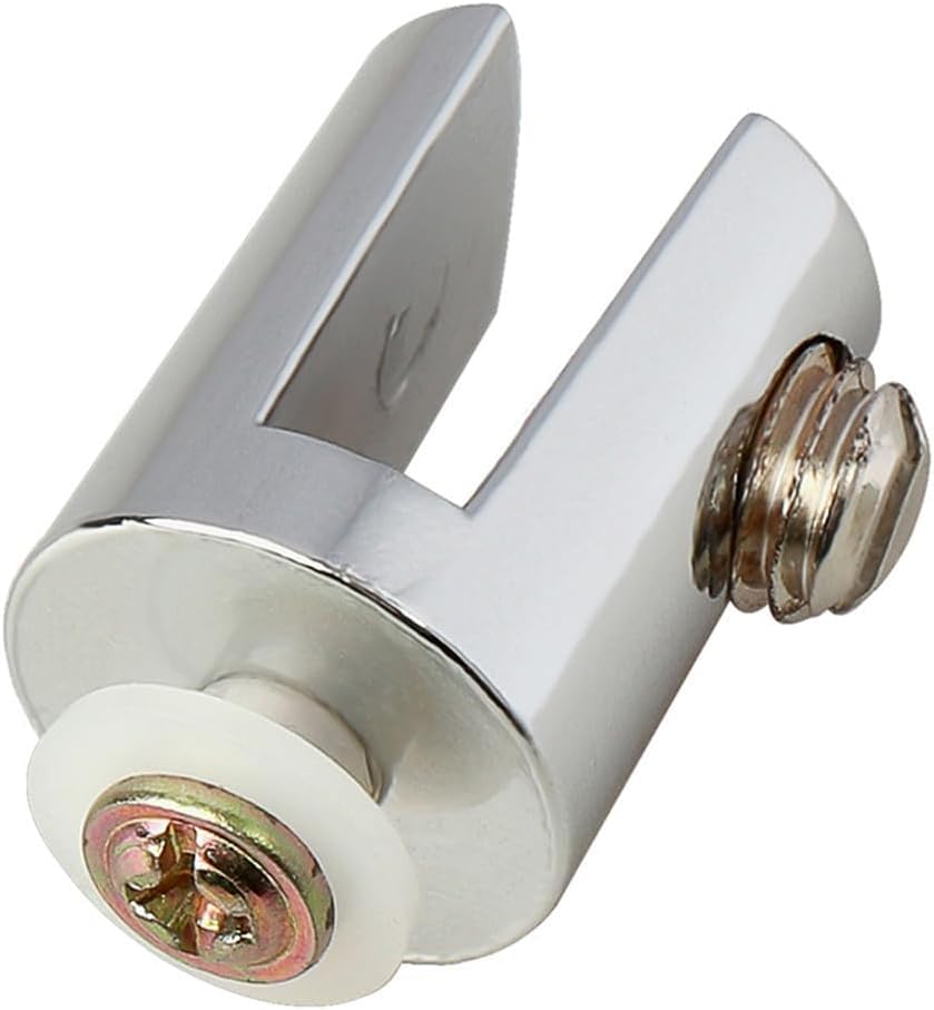 8 Pcs Glass Clamp Bathroom Mirror Clips Zinc Alloy Glass Clip Shelf Support Brackets Holder, Suitable for Bathroom,Living Room,Public Places,Silver(4-6mm)