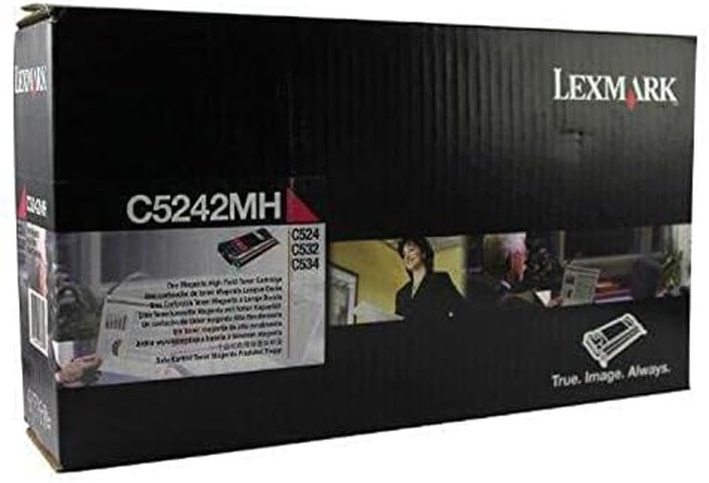 Lexmark C5240MH magenta red colour laser cartridge C5242MH C524 C524n C524dn C524dtn C534 C534n C534dn C534dtn C532 C532n C532dn C532dtn