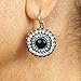Cool Blue & Cubic Zirconia Drop Earrings