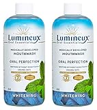 Oral Essentials Whitening Mouthwash (Pack of 2) 16 Oz: For Daily Use Without Sensitivity Dentist Formulated & Certified Non-Toxic: Removes Stains without Bleach/Harsh Chemicals Whiter Teeth in 10 Days