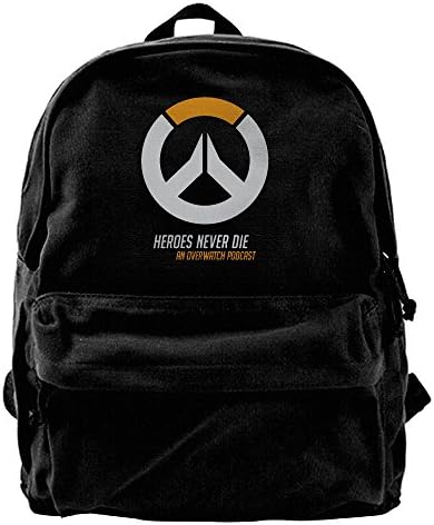 WuliXD Overwatch Logo Canvas Backpack Travel Bag