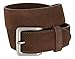 A399-BS066 Square Buckle Casual Jean Suede Leather Belt 1 1/2