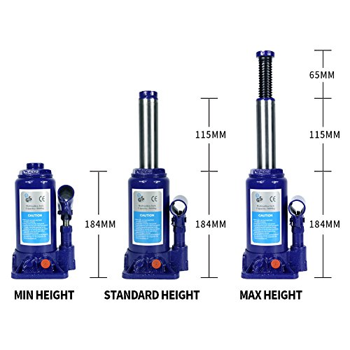 2 Hydraulic+Bottle+Jack+Safety+Valve