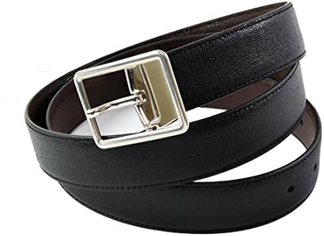 Amazon Paul Smith ポールスミス メンズ レザーベルト リバーシブル 4908 B5a B サイズ調節可能 40インチ 100cm ブラック ダークブラウン ベルト 通販