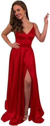 simple red dress