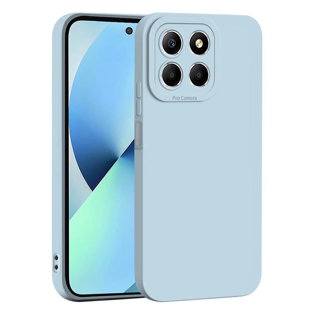 SEAHAI Case for Honor 70 Lite 5G / Honor X6 / Honor X8 5G, Ultra Thin Premium Soft Silicone Phone Cover with Thickened Camera Protection Design, Shockproof TPU Bumper Fashion Case Cover - Light Blue