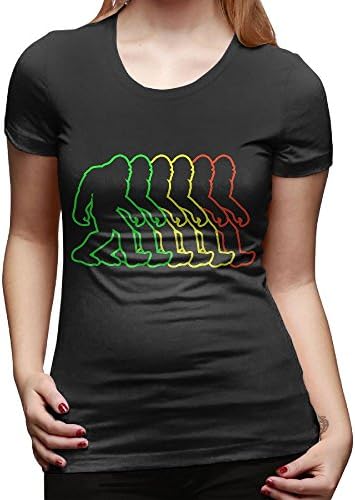HDWO PODFR Rasta Sasquatch Women's Short-Sleeve Workout Running Yoga Fitness Sports Tshirts
