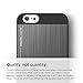 iPhone 6S Case, elago® [Outift Matrix][Black/Dark Gray] - [Premium Hybrid Construction][Brushed Aluminum][Spark Design Award] - for iPhone 6/6S