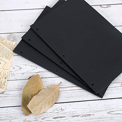 VEESUN Black Pages of Scrapbook, Refill Pages 26x18cm Photo Album