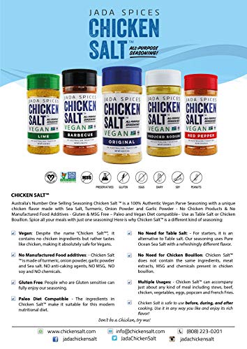 JADA Spices Chicken Salt Spice and Seasoning Set - Pack of 5 Seasonings - Vegan, Keto & Paleo Friendly - Perfect for… - Image 8
