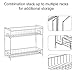 Spice Rack Organizer for Countertop,2 Tire Spice Organizer Storage Kitchen Shelf Holder for Kitchen Cabinet Pantry Bathroom