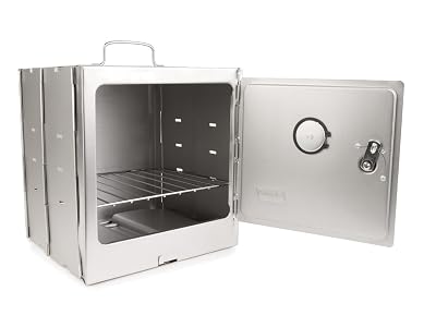 Coleman Portable Camping Oven with Built-In Thermometer & Adjustable Rack, Folds Flat for Easy Storage, Sits on Camp Stoves & Fire