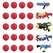 Sunmid 100 Rounds Nerf Rival Compatible Balls - Bulk Foam Bullet Ball Replacement Refill Pack for Apollo, Zeus Compatible Toy Balls for Nerf Bullets Dart Rival Zeus Apollo Blaster (100 Rounds, Red)