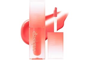 dasique Juicy Dewy Tint (13 Coral Fizz) 0.12 oz | Light Application with moisture | Long-wearing Glossy Lip Stain, Non-sticky | Vegan, Cruelty-free | K-beauty