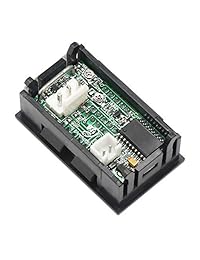 Medidor de corriente de voltaje, DROK multímetro digital 2 en 1, voltímetro amperímetro, DC 0   100 V 12 V 24 V 36 V 48 V 60 V 72 V 10 A Volt Amp Tester, YB27VA LED Dual Display Voltaje Amperaje Monitor Detector Gauge Panel