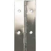 Continuous Hinge, Nickel, 8 ft. L, 3 in. W
