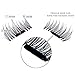 False Magnetic Eyelashes, Magnetic False Eye Lashes Magnet Eyelashes, 1 pair (4 piece) Ultra-thin 0.2mm Magnetic false eyelashes 3D Natural Reusable False Magnet Eyelashes Extension